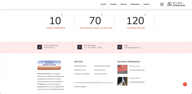 Image présentation Site vitrine Ruben Rénovation