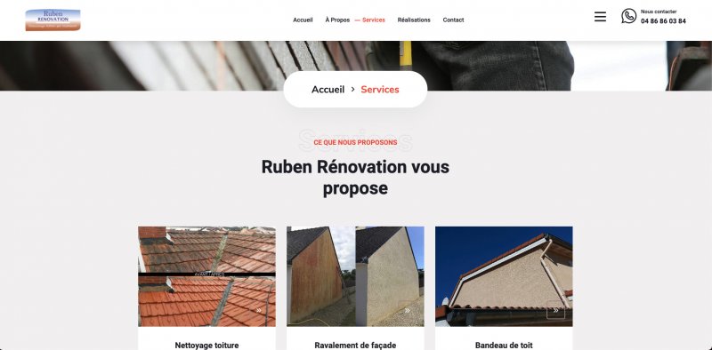 Image présentation Site vitrine Ruben Rénovation