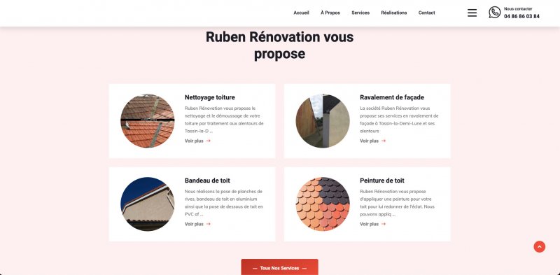 Image présentation Site vitrine Ruben Rénovation