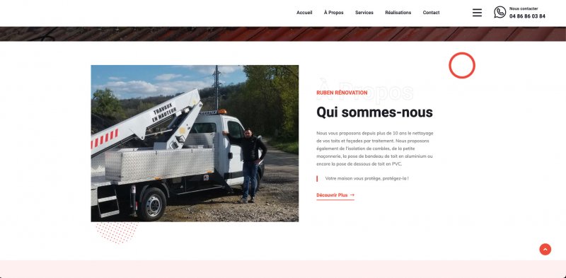 Image présentation Site vitrine Ruben Rénovation